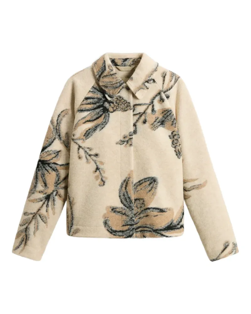 Woolrich Hemdjacke aus Blumenjacquard - Nude Nude
