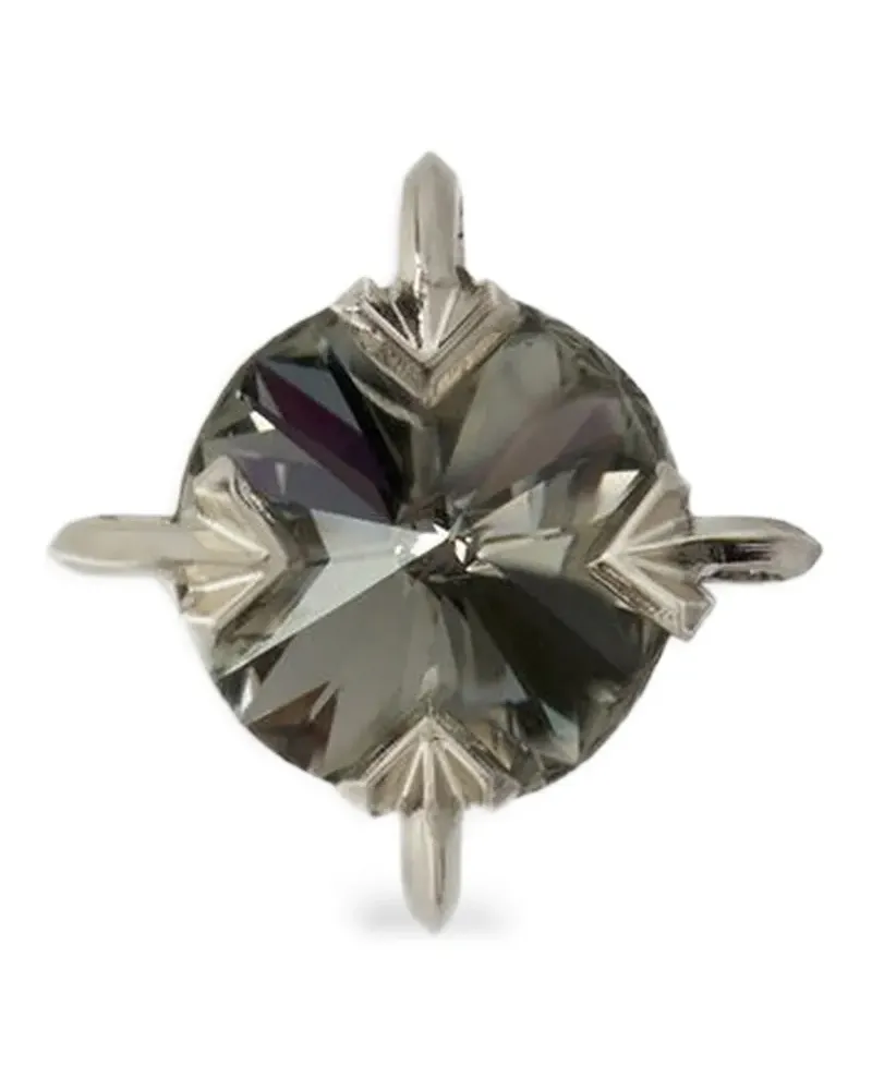 OFF-WHITE Bling Ohrringe mit Strass - Silber Silber