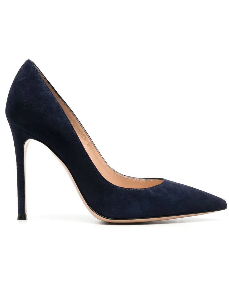 Gianvito Rossi Spitze Pumps aus Wildleder - Blau Blau