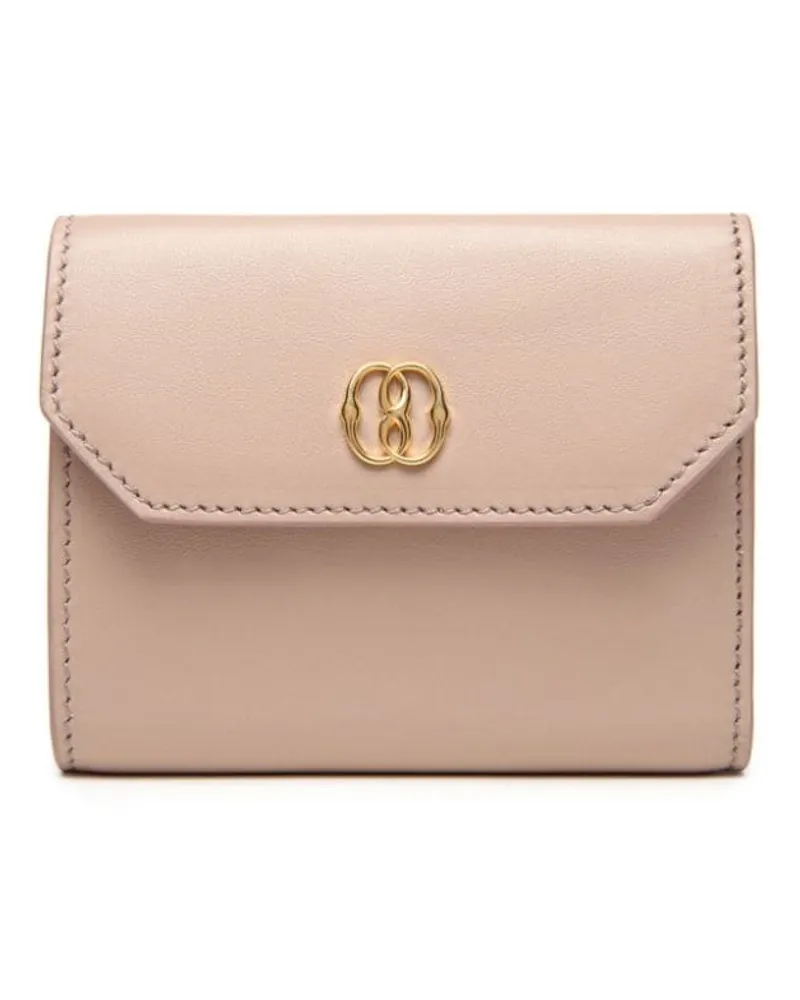 Bally Portemonnaie mit Logo-Schild - Nude Nude