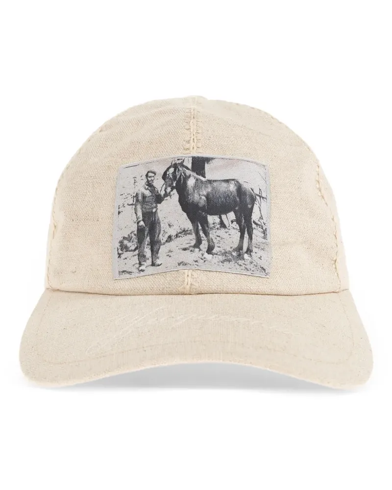 Jacquemus Paysan graphic-patch baseball cap - Nude Nude