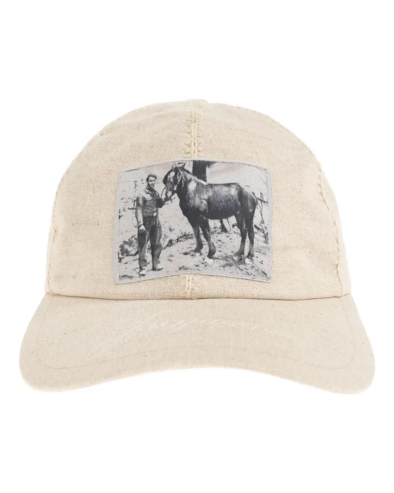 Jacquemus Paysan graphic-patch baseball cap - Nude Nude