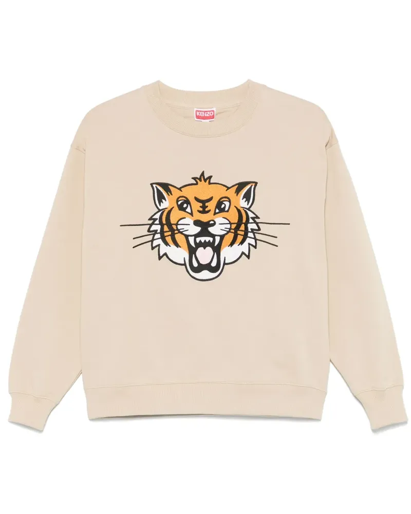 Kenzo Sweatshirt mit Happy Tiger-Stickerei - Nude Nude