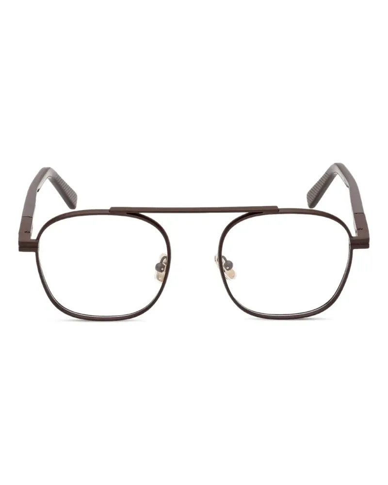 Ermenegildo Zegna square-frame glasses - Braun Braun