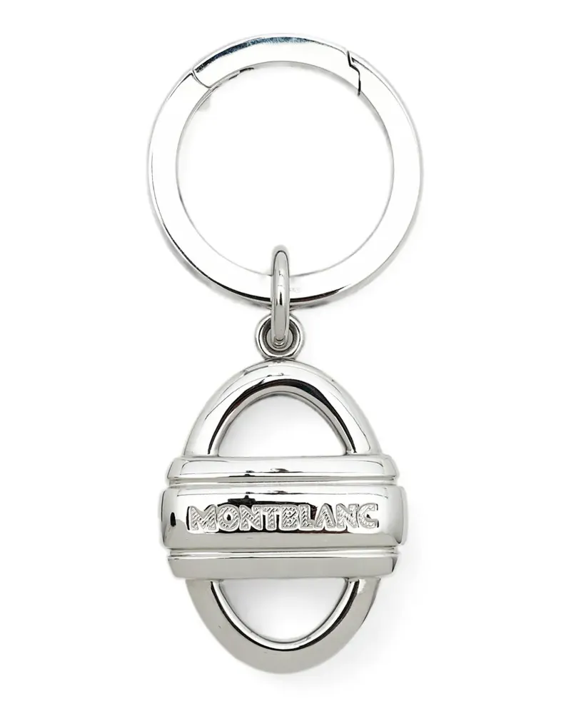 Montblanc Sleutelhanger logo keychain - Silber Silber