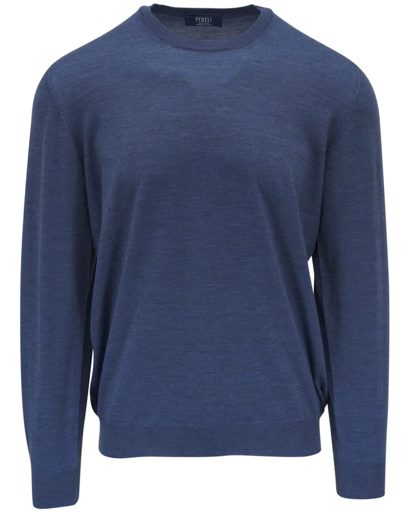 Fedeli Klassischer Pullover - Blau Blau