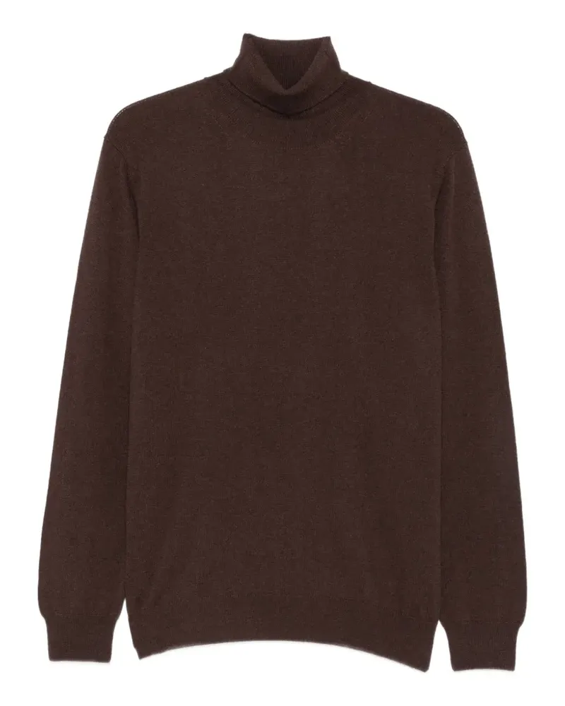 Della Ciana Gestrickter Rollkragenpullover - Braun Braun