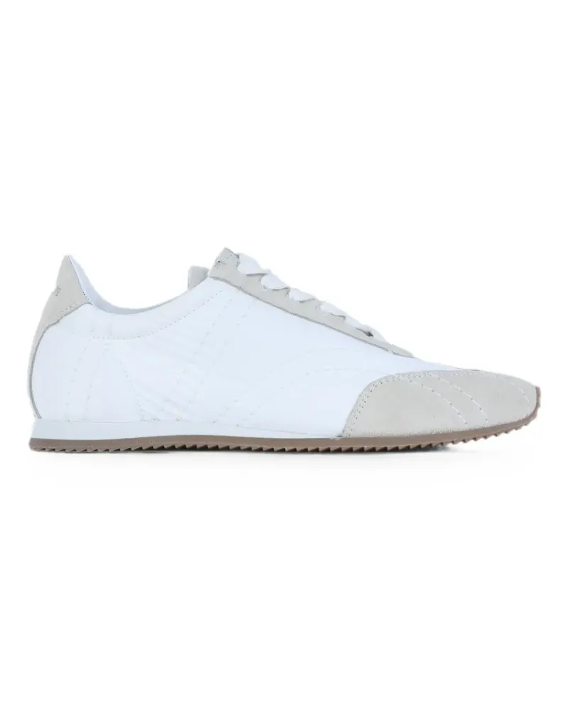 Totême contrast-stitched sneakers - Weiß Weiß