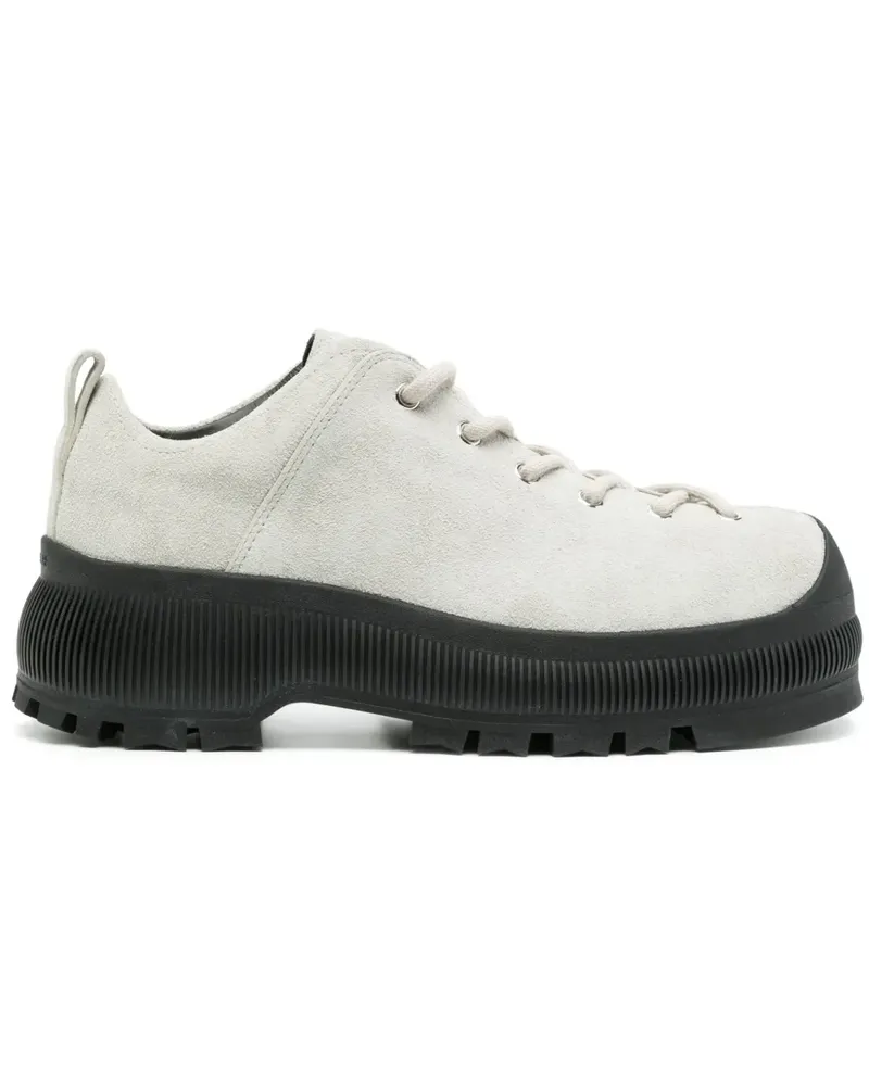 Jil Sander Plateau-Sneakers aus Wildleder - Grau Grau