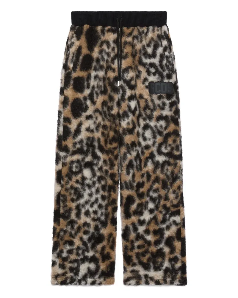 GCDS Hose mit Leoparden-Print - Braun Braun