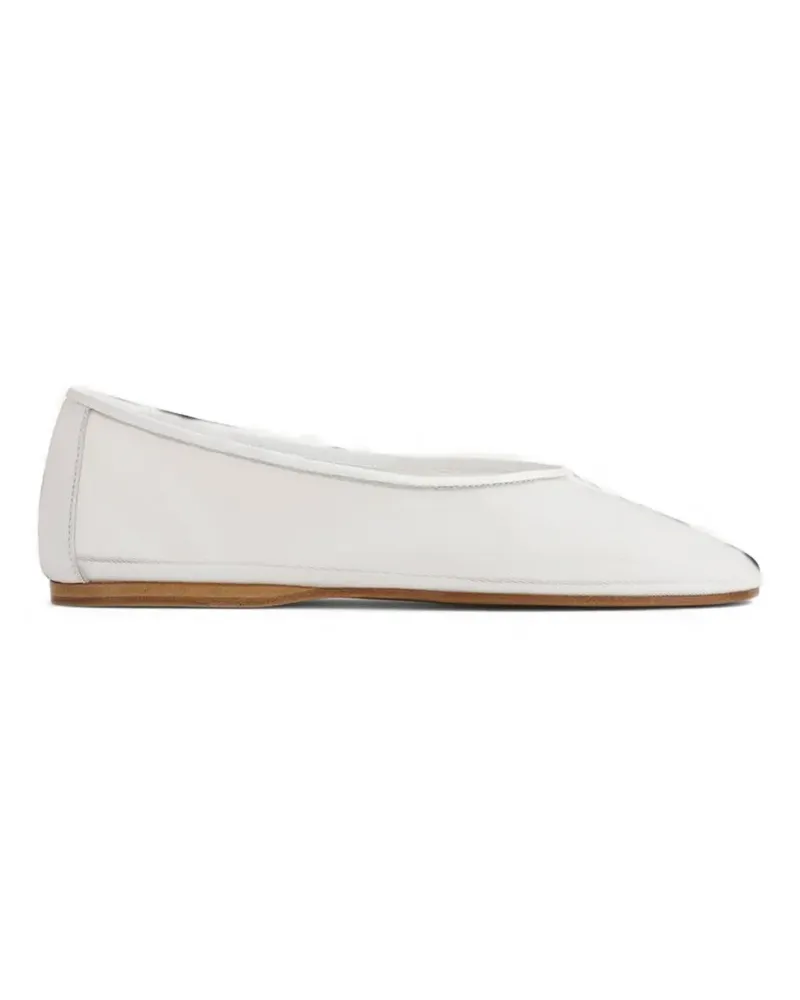 forte_forte tulle ballet flats - Weiß Weiß