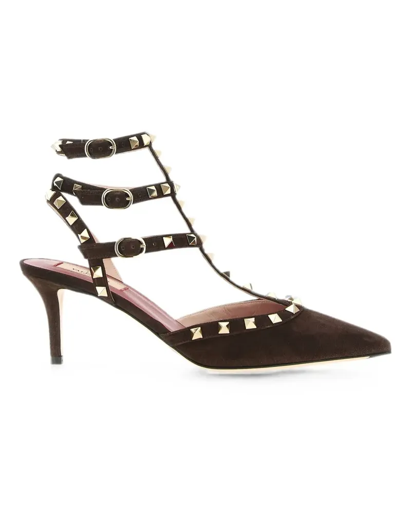 Valentino Garavani Rockstud studded heeled pumps - Braun Braun