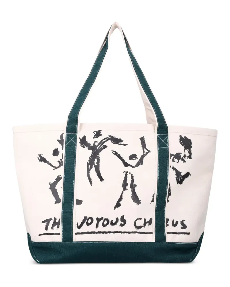 Vans Julian K graphic-print tote bag - Nude Nude