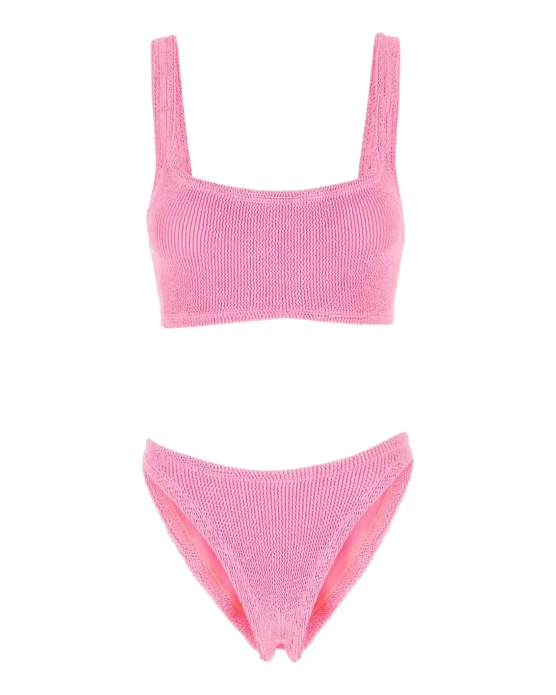 Hunza G Xandra crinkle-effect bikini - Rosa Rosa