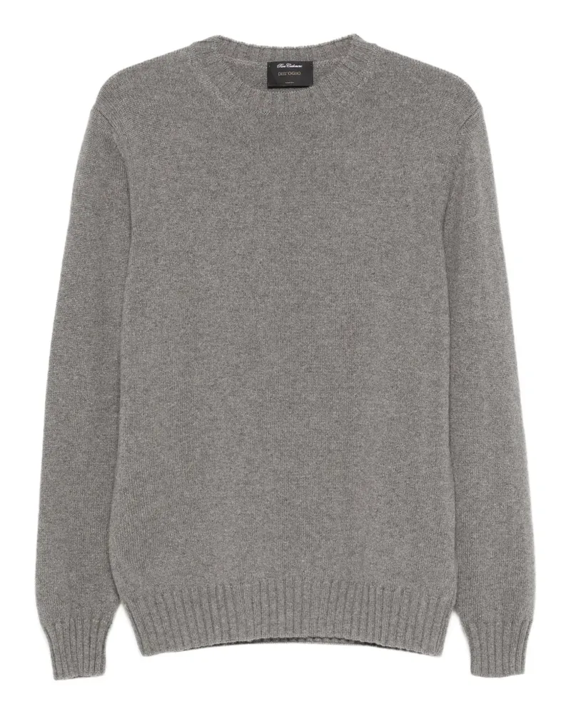 Dell'oglio Gerippter Pullover - Grau Grau