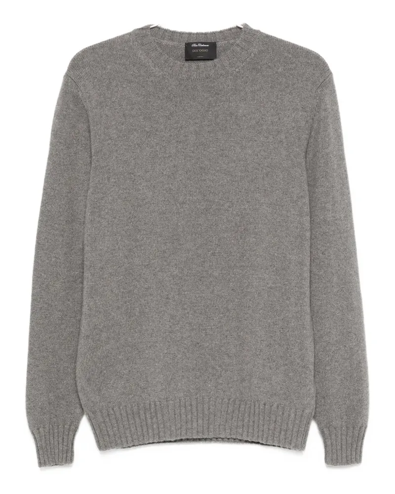 Dell'oglio Gerippter Pullover - Grau Grau