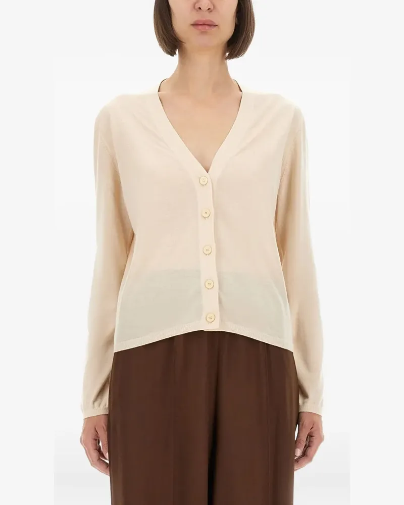 Fabiana Filippi V-neck buttoned cardigan - Nude Nude