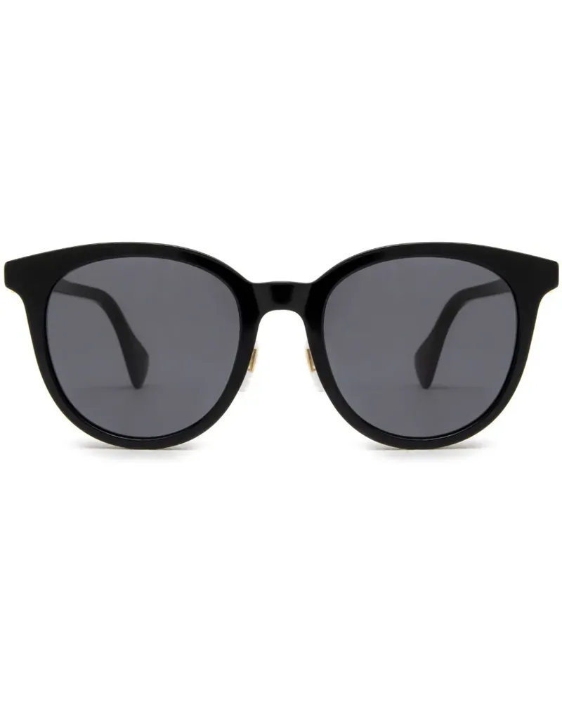 Gucci Brille mit rundem Gestell - Schwarz Schwarz