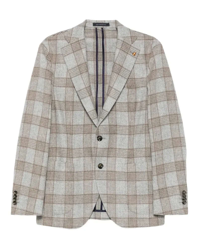 Sartoria Latorre check-pattern single-breasted blazer - Grau Grau
