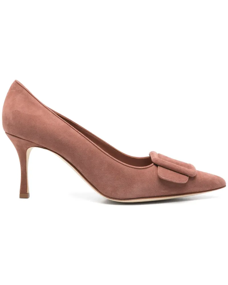 Manolo Blahnik Maysale Pumps 70mm - Braun Braun