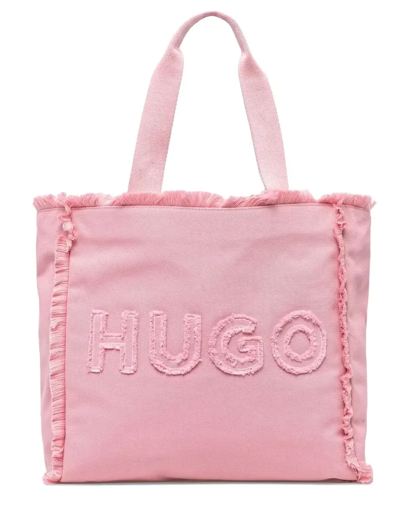 HUGO BOSS Tote Bag mit Logo-Stickerei - Rosa Rosa