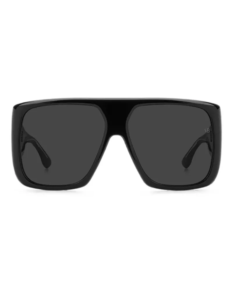 Victoria Beckham Sonnenbrille im Oversized-Look - Schwarz Schwarz