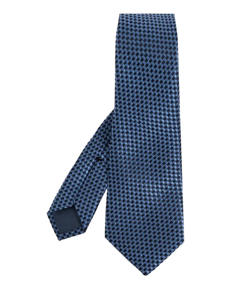 Tom Ford patterned tie - Blau Blau