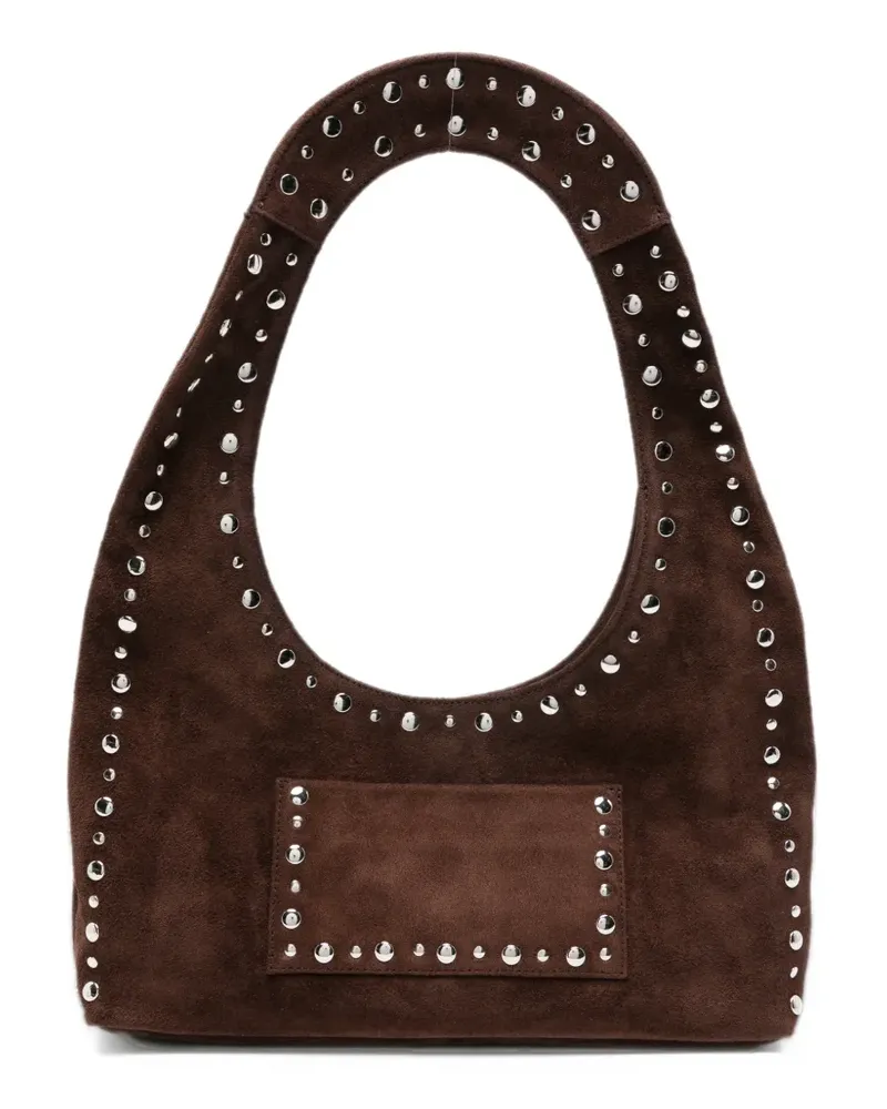 GIMAGUAS Franca stud-embellished shoulder bag - Braun Braun