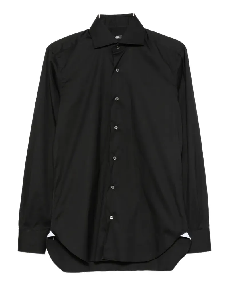 BARBA long-sleeve shirt - Schwarz Schwarz