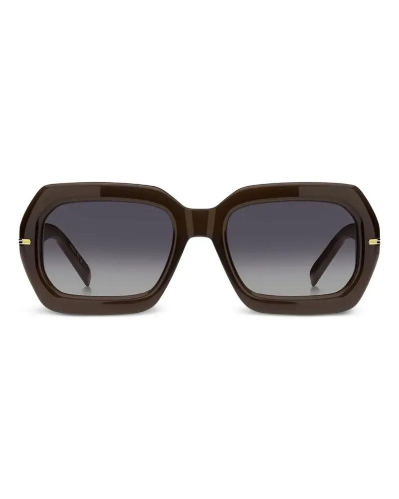 HUGO BOSS Sonnenbrille mit eckigem Gestell - Braun Braun