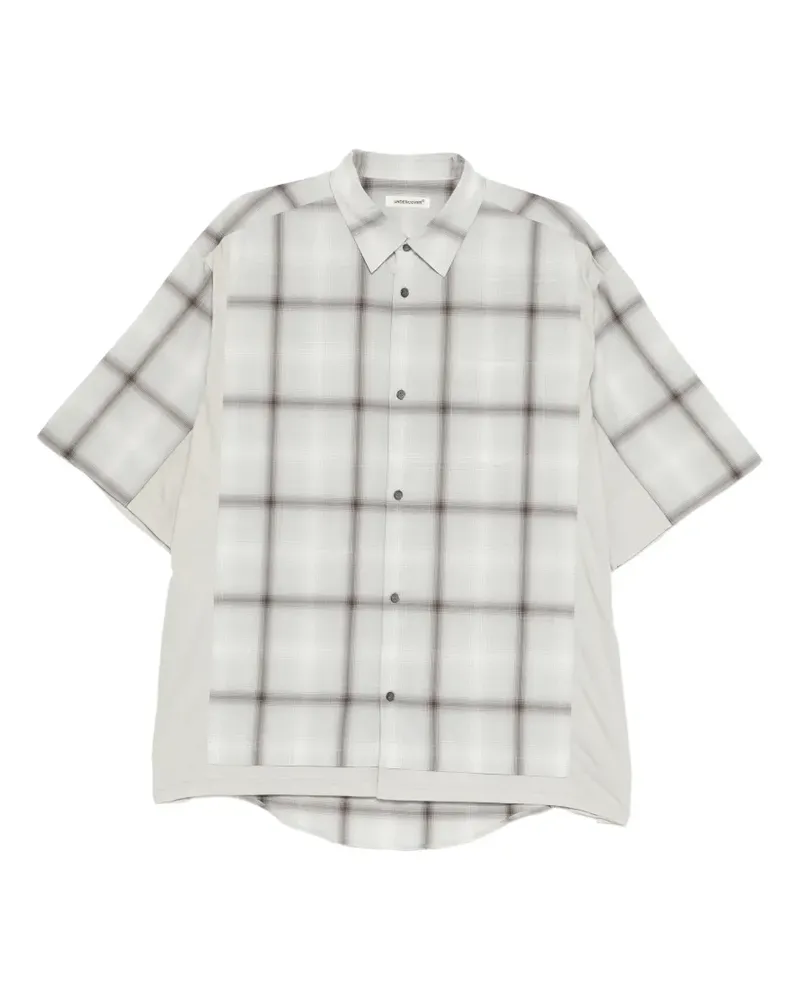 Undercover check-pattern short-sleeve shirt - Grau Grau