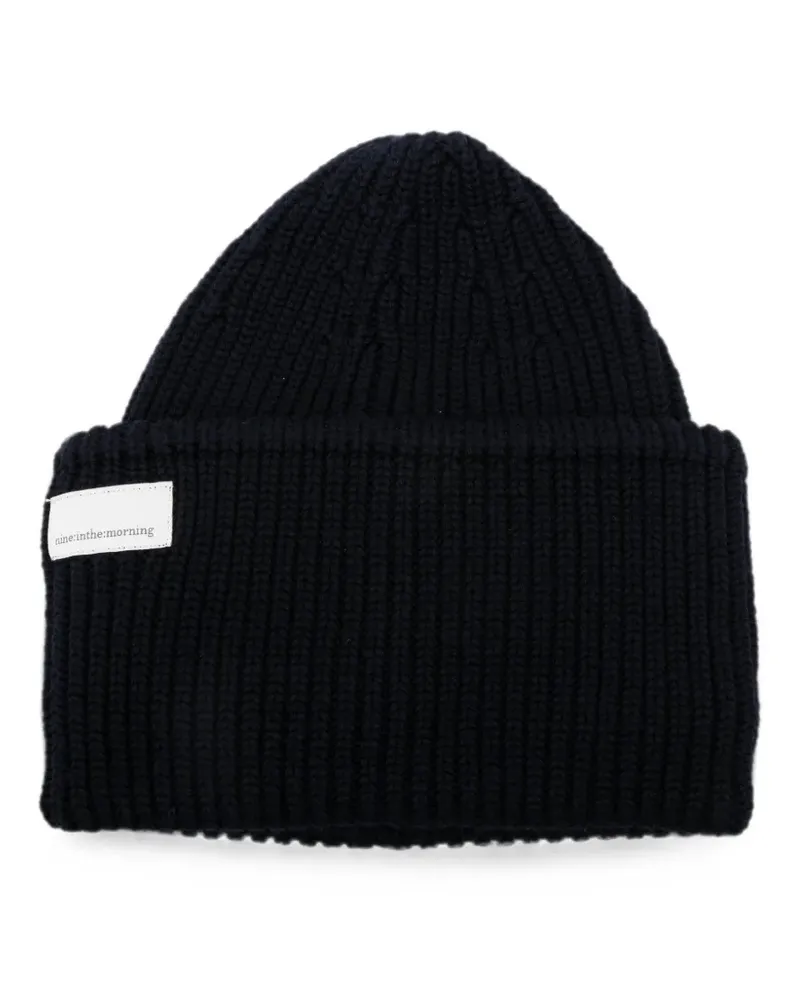 nine:inthe:morning ribbed-knit beanie hat - Blau Blau