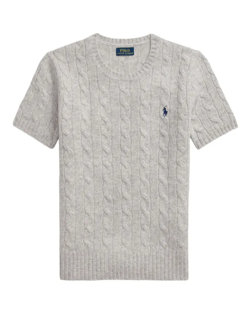 Ralph Lauren Oberteil mit Zopfmuster - Grau Grau