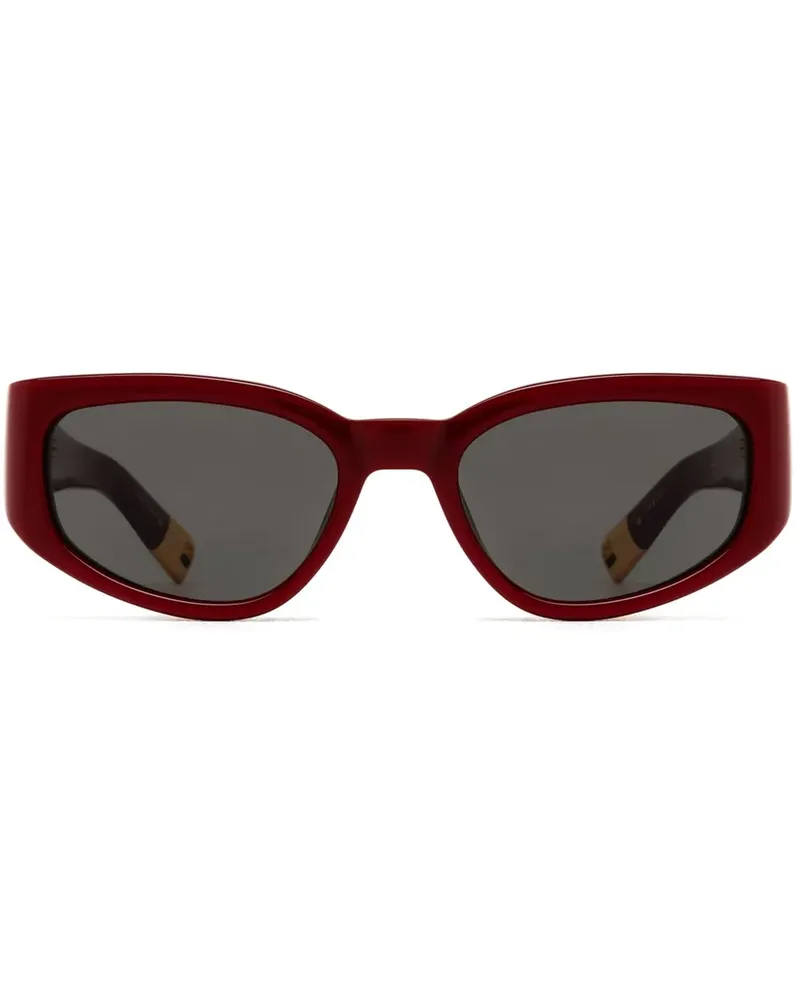 Jacquemus Sonnenbrille mit Oversized-Gestell - Rot Rot