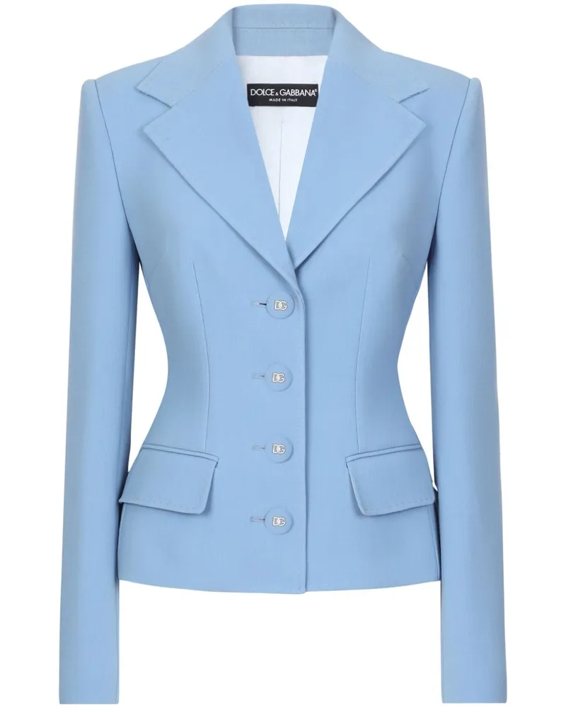Dolce & Gabbana Jacke mit Knopfverschluss - Blau Blau