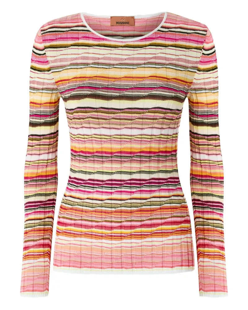 Missoni Gestreifter Pullover - Rosa Rosa