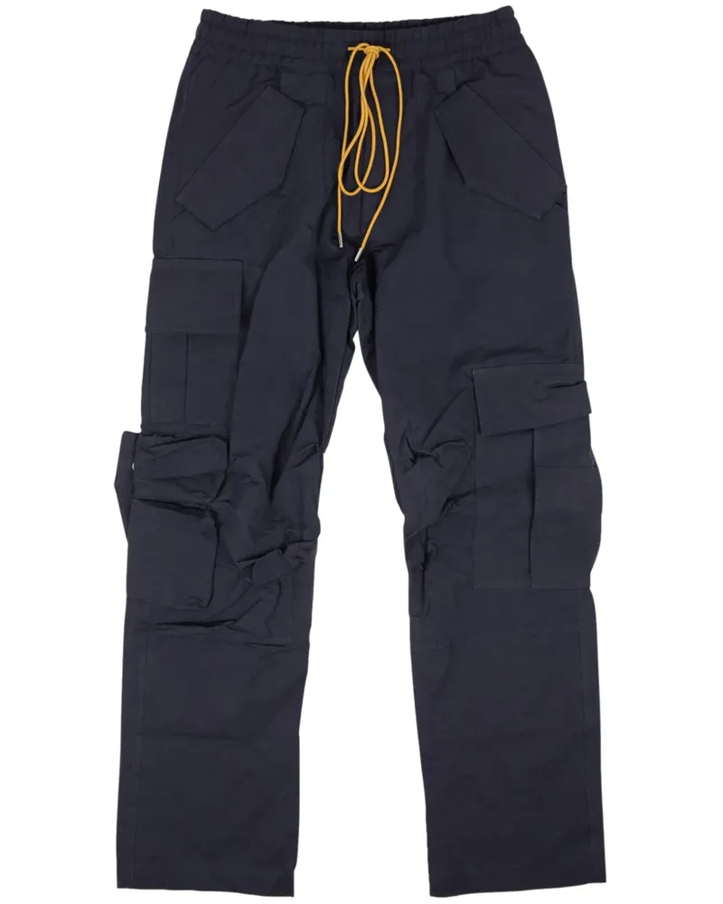 RHUDE Cargohose mit Kordelzug - Blau Blau
