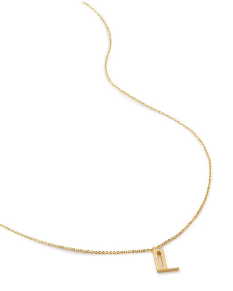 Monica Vinader L Halskette - Gold Gold