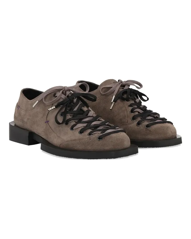 Henrik Vibskov Kelly suede lace-up shoes - Nude Nude