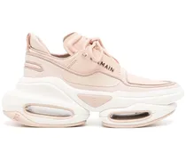 Sneakers mit Logo-Schild - Rosa