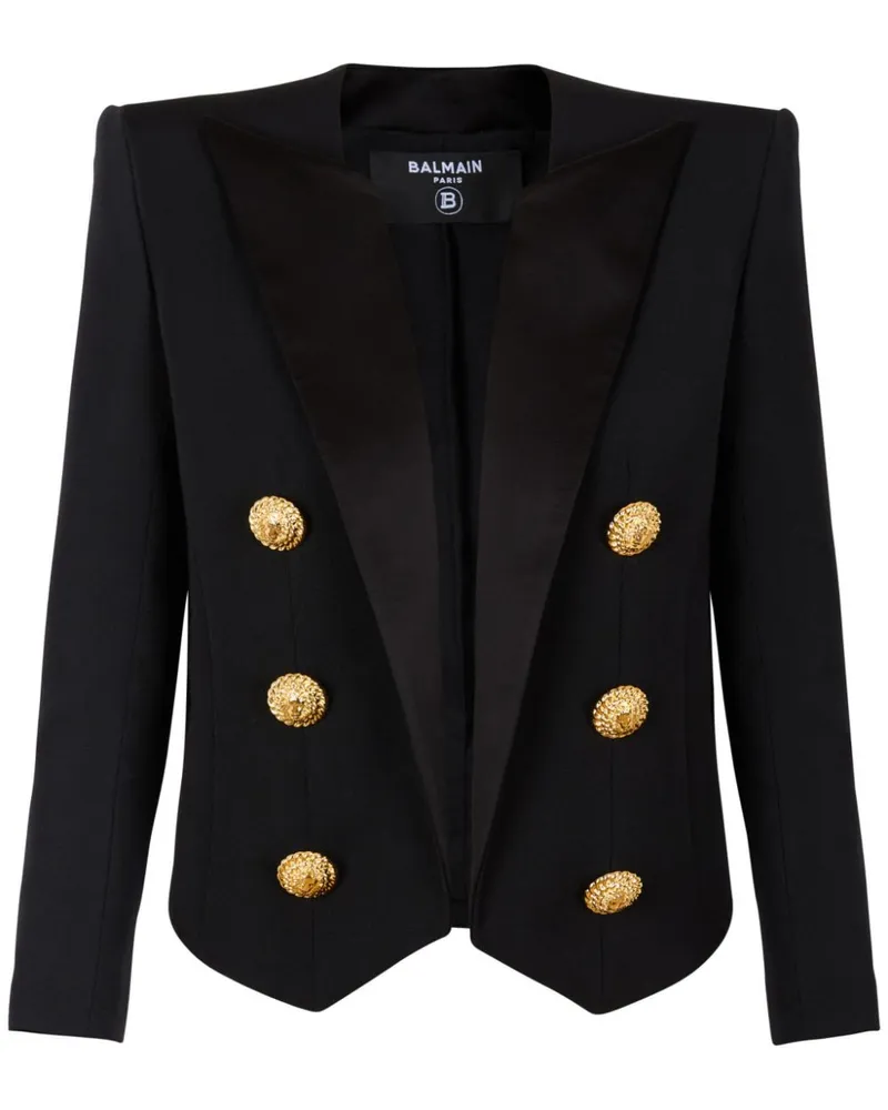 Balmain Grain de Poudre Blazer - Schwarz Schwarz