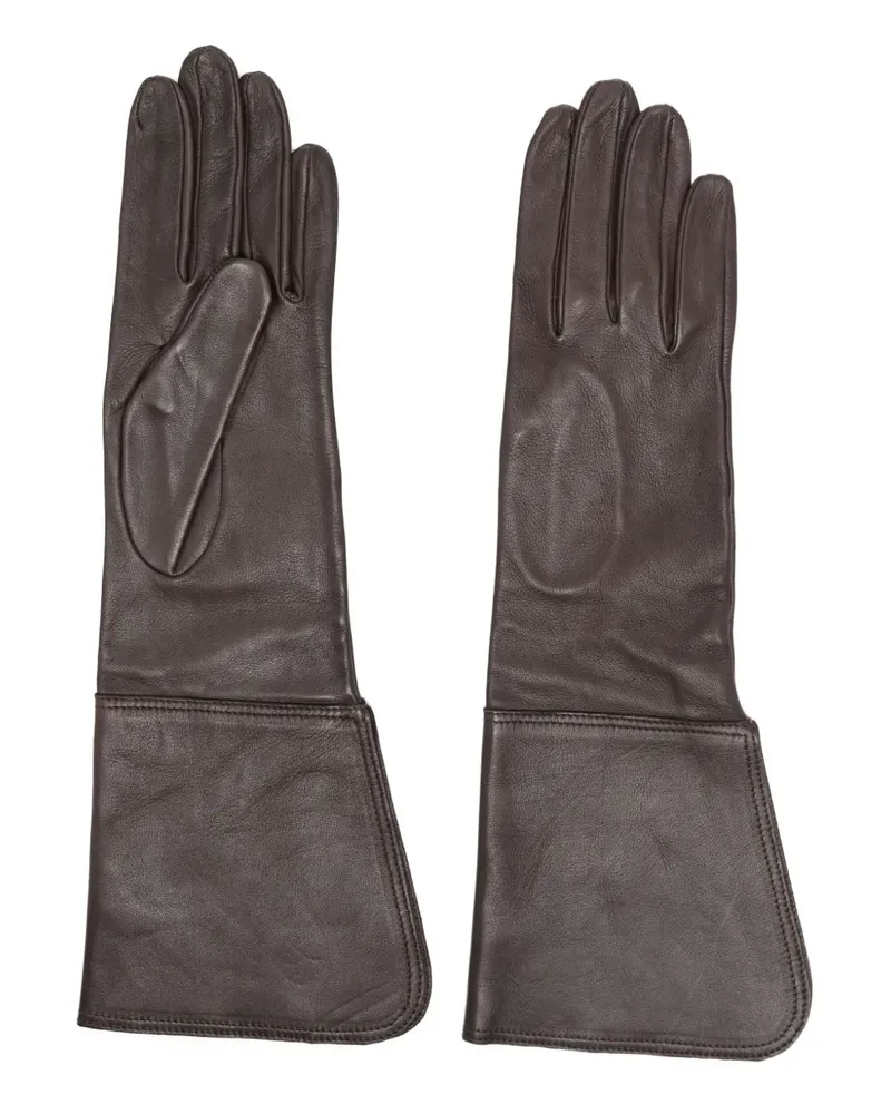 Manokhi Lange Handschuhe - Braun Braun
