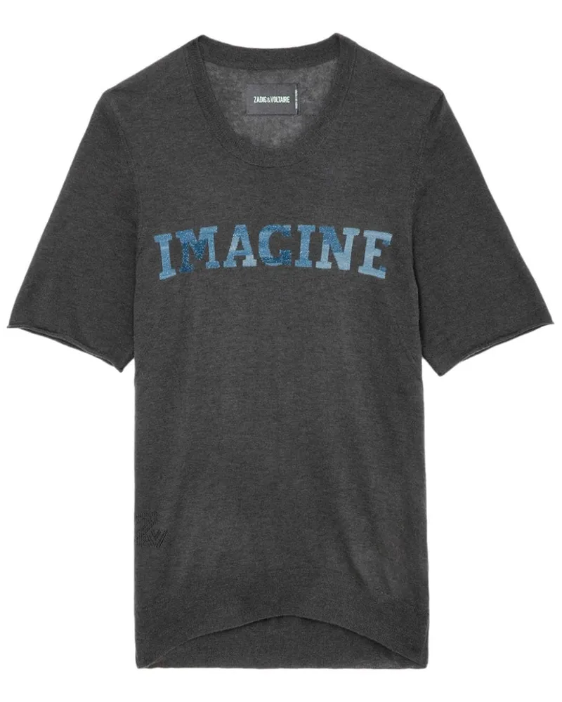 Zadig & Voltaire Ida Kaschmiroberteil - Grau Grau