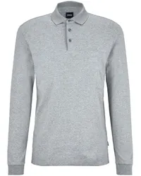 HUGO BOSS Poloshirt mit Logo-Stickerei Grau