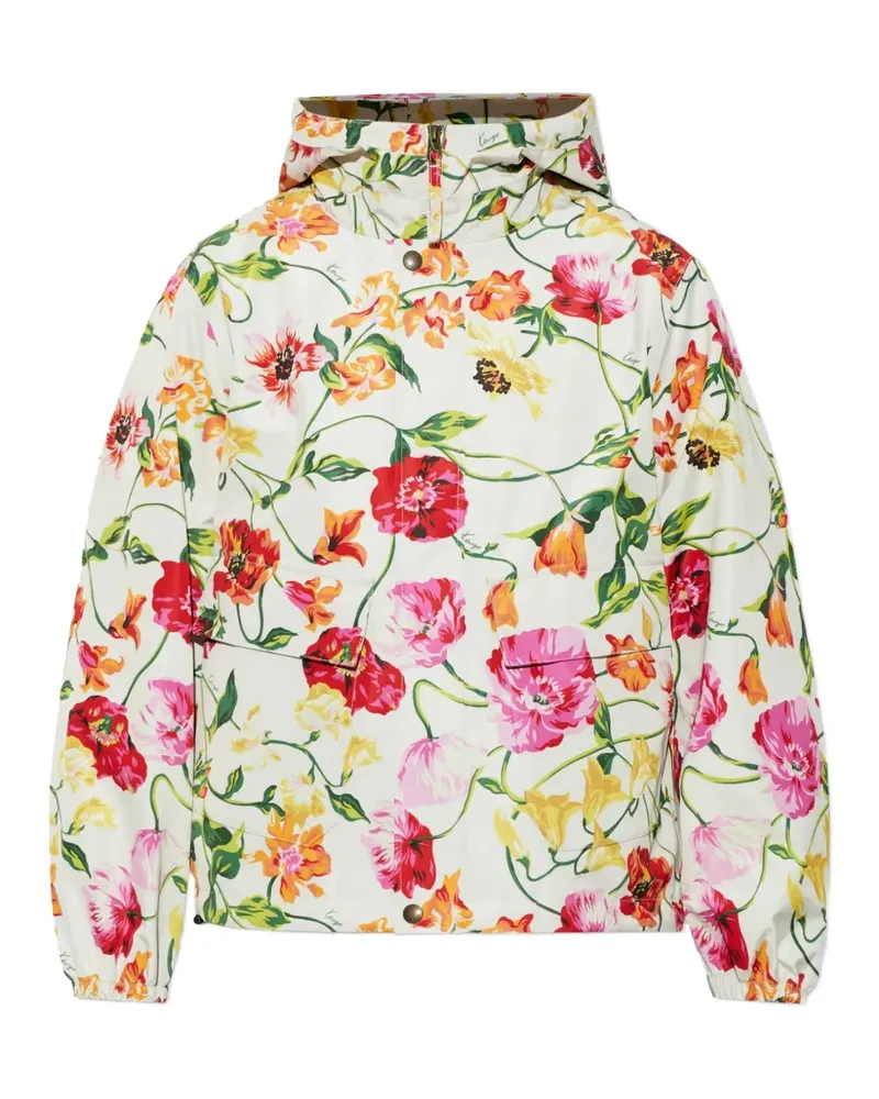 Kenzo Wildflower floral-print hooded jacket - Mehrfarbig Mehrfarbig