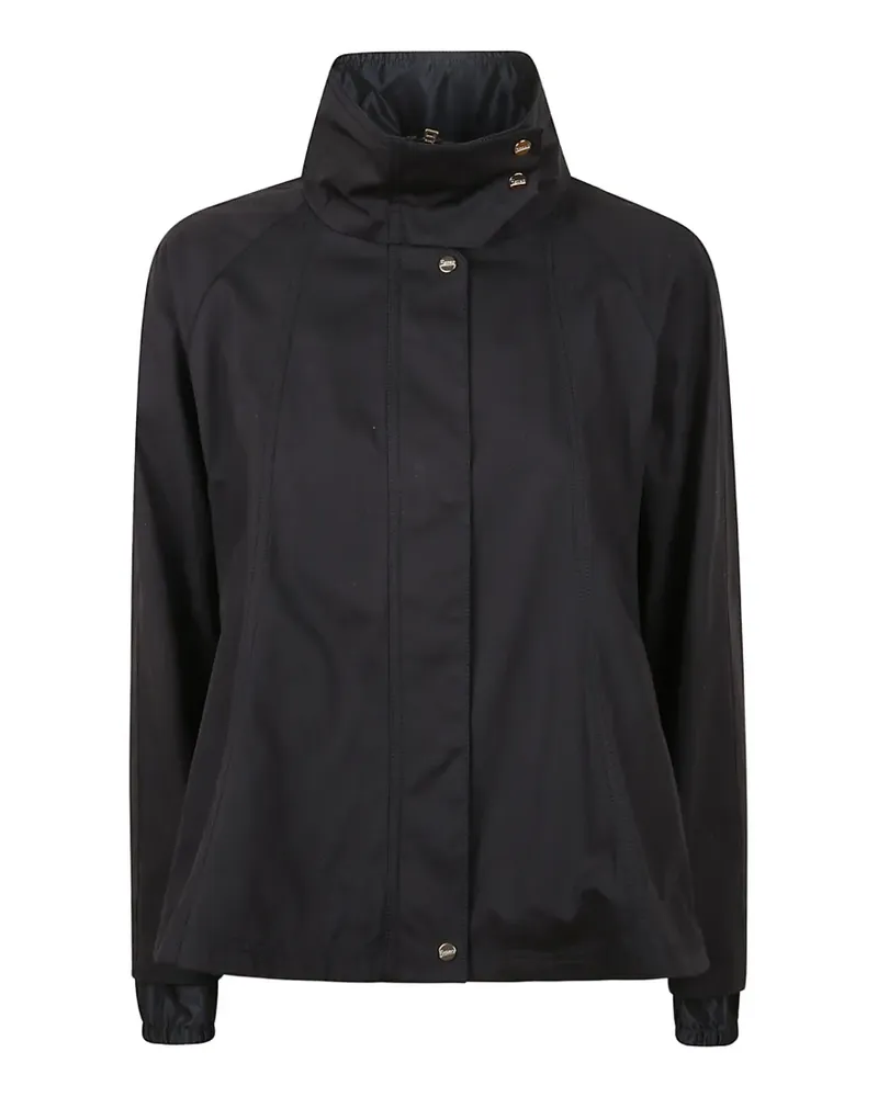 Herno high-neck raglan-sleeve jacket - Schwarz Schwarz