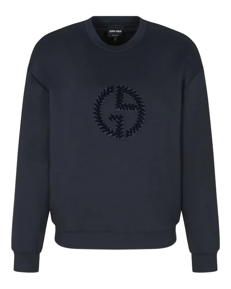 Giorgio Armani Sweatshirt mit rundem Ausschnitt - Blau Blau