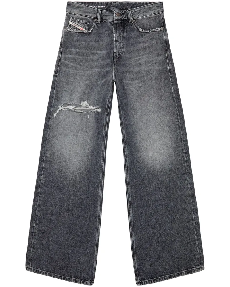 Diesel 1996 D-Sire Wide-Leg-Jeans - Grau Grau