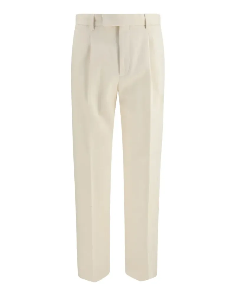 Ermenegildo Zegna Straight-Leg-Hose mit Falten - Nude Nude