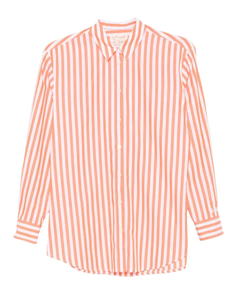 MC2 Saint Barth Gestreiftes Brigitte Hemd - Orange Orange
